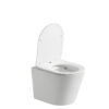 Hangend toilet Julio mat wit